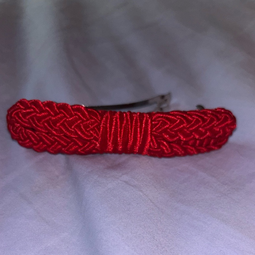 Red Grosgrain Hair Clip Barrette ❤️